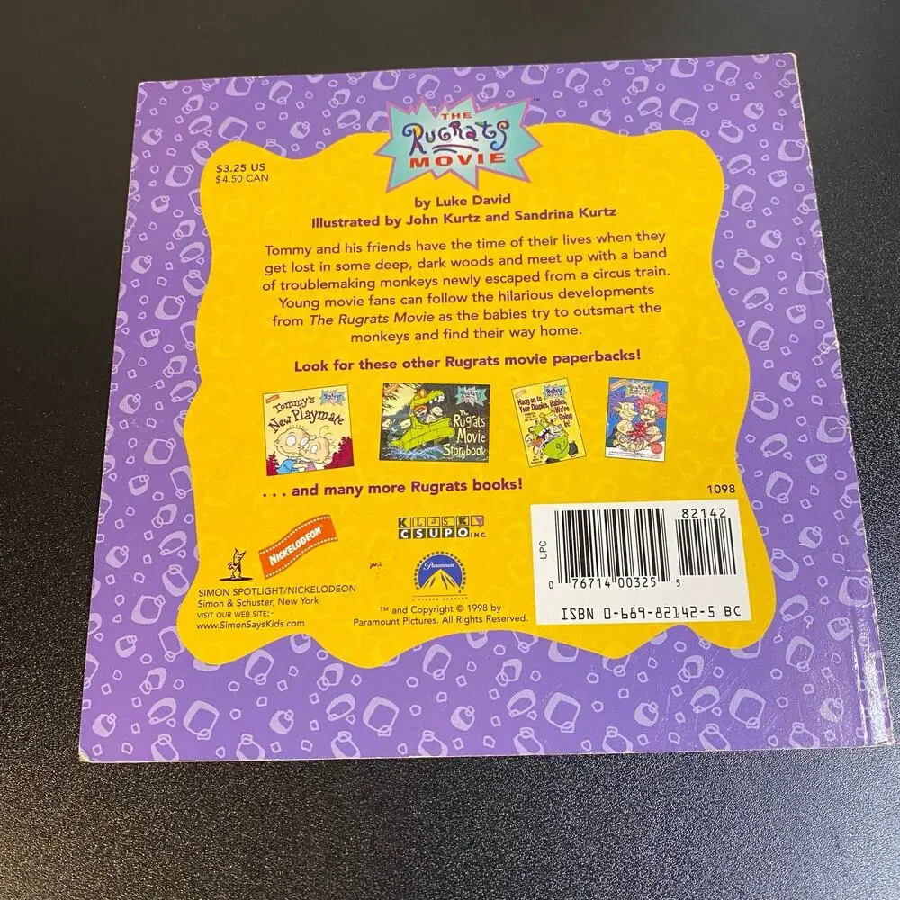 Vintage 90s Nickelodeon Rugrats Lot - VHS, 4 Storybooks & Tommy Figure Bundle